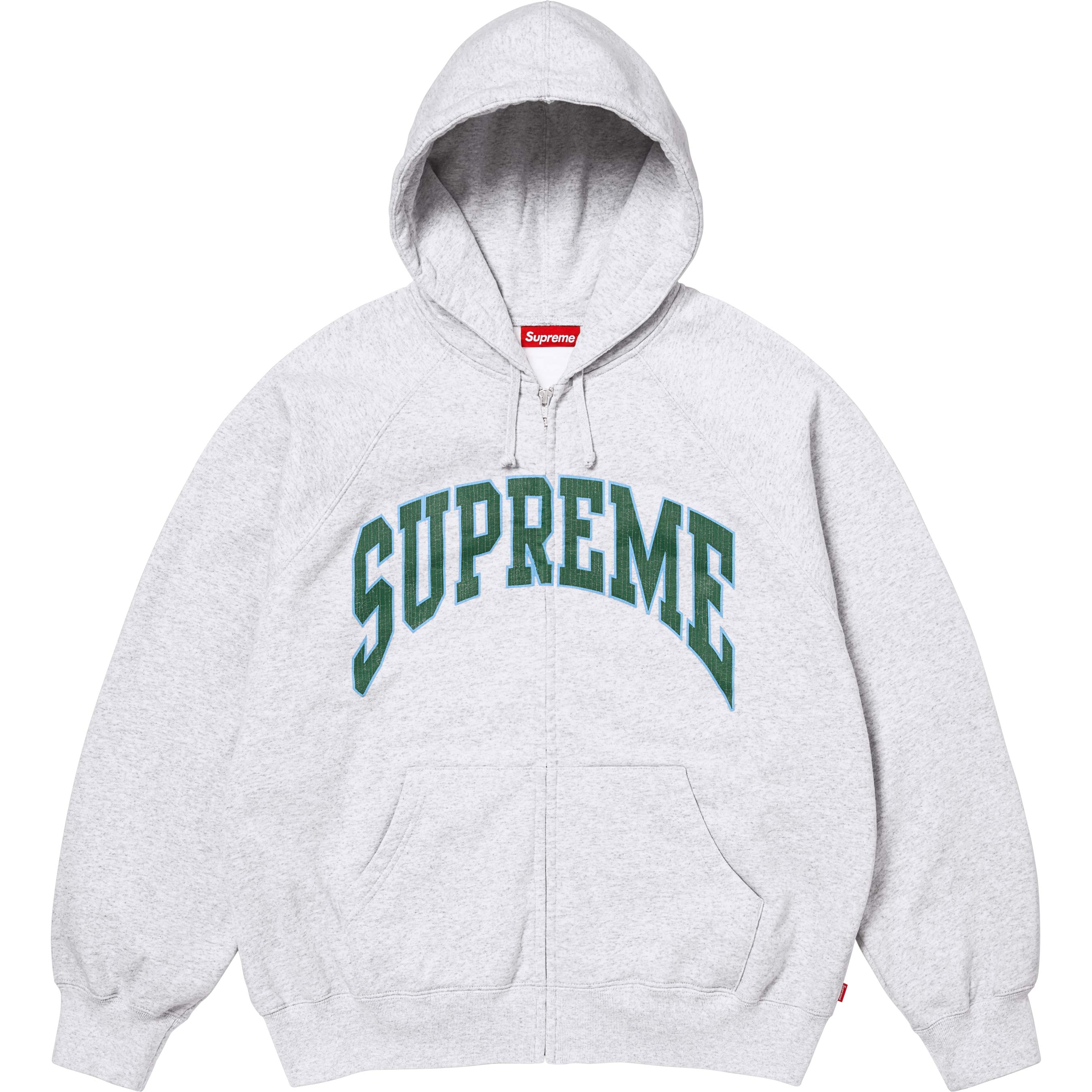 Cracked Raglan Zip Up Hooded Sweatshirt view 11